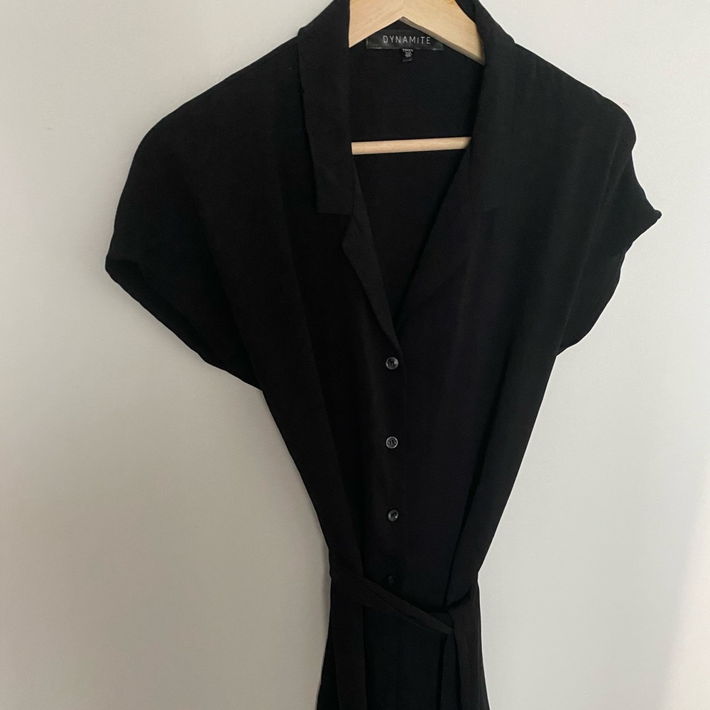 Dynamite little black button up